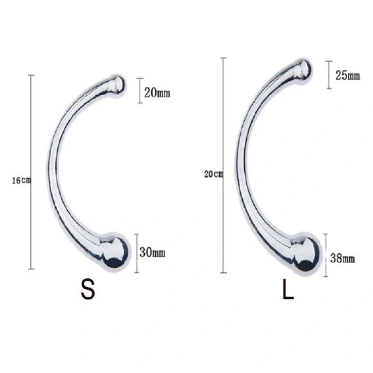 Anal Hooks Stainless Anal 5858 Hook Ended Elegant Steel Double 0903